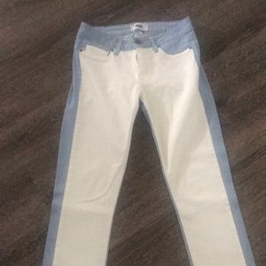 Paige size 27 white/light denim jeans